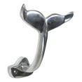 thumbnail image 6 of Nickel Plated Aluminum Nautical Baleen Blue Whale Tail Wall Coat Hook Hanger, 6 of 10