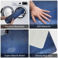 thumbnail image 4 of Daiia Retro Blue Glitter Front Door Mat, Heavy Duty Durable Welcome Mat for Outdoor Indoor, Dirt Trapper Waterproof Super Absorbent Door Mat, 16" x 24", 4 of 9