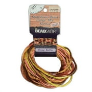 Satin Rattail Braiding Cord 1mm Honey Butter Mix 4 Colors - 3 Yds Each