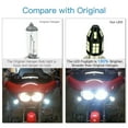 thumbnail image 6 of For Honda TRX 450R 2005-2009 LED Motorcycle Headlight Bulbs H6M Hi-Lo Beam P15D ATV 6000K White, 6 of 10