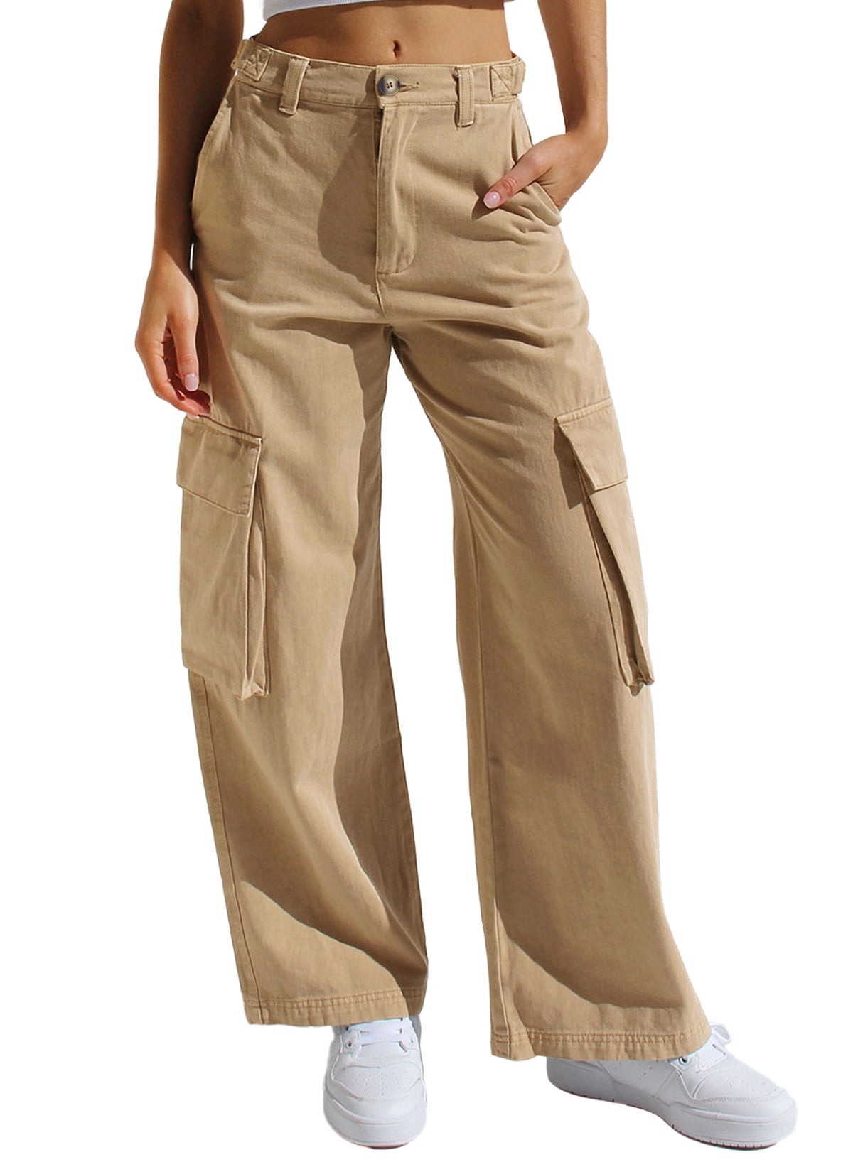 Striped Baggy Pants Women New High Waist Loose Straight Wide Leg Pants Female 2022 Summer