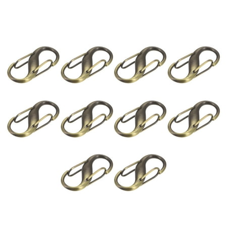 

Uxcell Adjustable Metal Buckle for Chain Strap 10Pack 27x13mm Chain Shortener Copper
