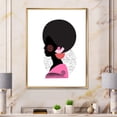 thumbnail image 2 of Designart 'Ethnic Geometric Silhouette of African American I' Modern Framed Canvas Wall Art Print, 2 of 5