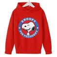 thumbnail image 3 of Sudadera con capucha para niños y niñas, de Snoopy, de dibujos animados blancos, de anime, 2024, 3 of 5