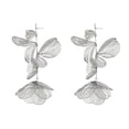 thumbnail image 3 of Pendientes colgantes de flores Fernando joyería de lujo para mujeres y niñas plata, 3 of 8