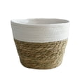 thumbnail image 1 of Storage Basket Plant Pot 10 Inch  Natural Design Hand-woven Indoor Outdoor Decorate Handmade Flowerpot Containers, 1 of 13