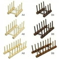 thumbnail image 6 of Hazel Tech Bamboo Wooden Dish Rack Plates Holder Kitchen Storage Cabinet Organizer For Dish Plate Bowl Cup Pot Lid Cutting Board, 6 of 6