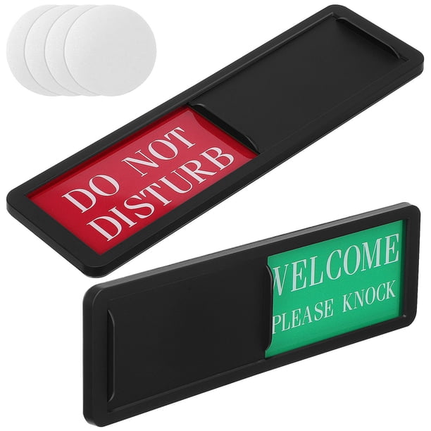 unbranded 2Ud Para Puerta Do Not Disturb Con Deslizante Y Material ABS Color Surtido