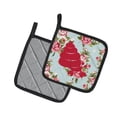 thumbnail image 2 of Caroline's Treasures BB1092-RS-BU-PTHD Hermit Crab Shabby Chic Blue Roses Pair of Pot Holders , 7.5HX7.5W, multicolor, 2 of 3