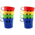 thumbnail image 5 of 8-Pack Colorful Plastic Smiley Face Cups – BPA-Free 8 oz Reusable Drinkware for Parties & Everyday Use – Dependable Industries, 5 of 7