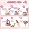 thumbnail image 2 of Kids' DIY Flower Craft Kit with Embossing Machine – 90 Colored Petals, 28 Stems, Vase & Accessories for Creative Paper Bouquet Making, Hands-On Art Project to Boost Crafting & Aesthetic Skills,, 2 of 6