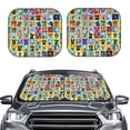 thumbnail image 2 of Fotbe Cute Dogs Collage Juego de 2 Piezas de Parasoles para Parabrisas | Bloqueador Solar para Auto | Accesorios Plegables para Protección Solar Interior-Medium, 2 of 6