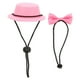 thumbnail image 1 of Reptil sombrero y pajarita lindo lagarto ajustable Día de San Valentín ropa conjunto para el dragón barbudo hámster conejillo de Indias (Pink Hat Pink Bow Tie L), 1 of 8