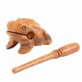 thumbnail image 3 of Rupoun Traditional Craft Wooden Lucky Frog Croaking Musical Instrument Home Office Decor Figurine, #1 Size (2.36 inches / 6 cm), 3 of 9