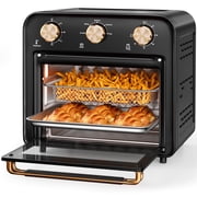 TINANA 5-in-1 Air Fryer Toaster Oven Countertop, 1300W 17 Qt, 4-Slice Convection Ovens Combo, Oil-Less Air Fry, Roast, Bake Broil Toast, Timer