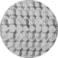 thumbnail image 1 of Ahgly Company Indoor Round Abstract Gray Modern Area Rugs, 7' Round, 1 of 4