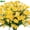 Yellow, variant on Morttic 6 Bundles Artificial Daisies,Daisy Poms Bouquet Fake Flowers Porch Home Wedding Decor, Yellow