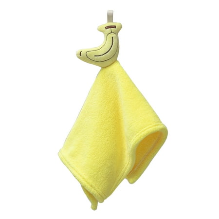 

Cartoon Fruit for Doll Hand Towel Kitchen Hanging Bath Towels Coral Fleece Absorbent for Home Bathroom Kitchen Handkerchief Wiper Towels