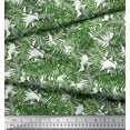 thumbnail image 2 of Soimoi Green Cotton Voile Fabric Pine Leaves Print Sewing Fabric Yard 42 Inch Wide, 2 of 3