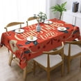 thumbnail image 2 of XMXT Polyester Rectangle Tablecloth, Christmas Times Prints Waterproof Table Cloth Home Dinner Decor Table Cover for Holiday Party, 54 x 72 inches, 2 of 9