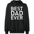 thumbnail image 2 of OXI Hoodie Sweatshirt - Best Dad Ever, Basic Casual Hoodie for Men's and Women Fleece Hoodie Long Sleeve - Dark Heather 2X-Large, 2 of 3