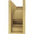 thumbnail image 4 of 7"W x 21"D x 14"H Classic Diane Rough Cedar Woodgrain TimberThane Corbel, Primed Tan, 4 of 6