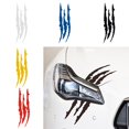 thumbnail image 1 of Auto Car Reflective Strips Warning Stickers Reflective Monster Claw Scratch Stripe Marks Headlight Decal Accessories 40Cmx12CmRainbow color2 pcs He Qiyong unisex, 1 of 1
