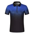 thumbnail image 3 of heyac Tie Dye Shirt Men Big and Tall V Neck Golf Shirt Loose Fit Print Collar Shirts Summer Outdoor Polo Shirts, 3 of 8