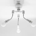 thumbnail image 5 of Base Socket Splitter Lámpara de luz LED 3pcs 3 en 1/4 en 1/5 en 1 Likrtyny E27, 5 of 5