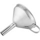 thumbnail image 1 of Embudo de acero inoxidable con asa, utensilio de cocina para llenar botellas de transferencia de líquidos, embudo de metal de 10 cm de diámetro Ormromra WMJ-0483, 1 of 6
