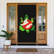 Ghostbusters Cartoon Door Cover Decorated Banner Tapestry Home Decoration Holiday Party Supplies Door Banner Porch Sign Banner 72.8 x 35.4 Inch