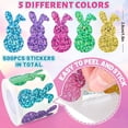 thumbnail image 3 of 1Roll Sparkly Bunny Stickers Easter Label Stickers Envelope Sealing Decals for Water Bottle Laptop Skateboard Decoration, 3 of 7