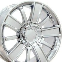 OE Wheels CV77 20 Inch Rim Fits Silverado 1500 Style 6x139.7 20x9 Chrome - Hollander 5653 (1)