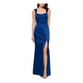 thumbnail image 1 of XSCAPE Womens Satin Gown Dress, Blue, 12, 1 of 1