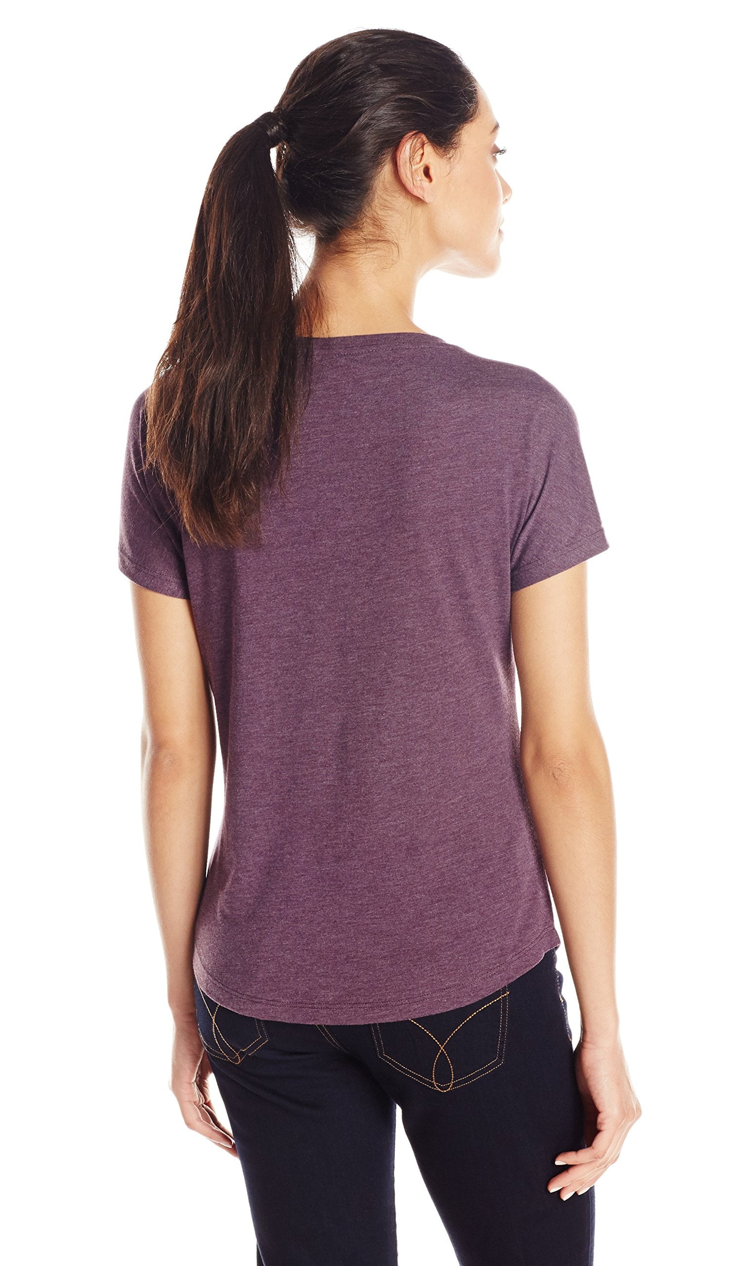Women's Tri-Blend Scoop Neck Dolman Sleeve Top