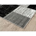 thumbnail image 6 of L'Baiet Verena Geometric Area Rug Black Grey 5' x 7' Medium Area Rugs Carpet for Living Room, Bedroom, Dining Table, Office, Hallway, Foyer | Neutral Colorful Modern Abstract Home Decor, 6 of 8