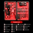 thumbnail image 3 of Ensemble de Coupe-Ongles en Acier Inoxydable, Rasoir de Manucure Portable, Outils de Pédicure, 18 Pcs/ensemble avec Rasoir à Sourcils, 3 of 8