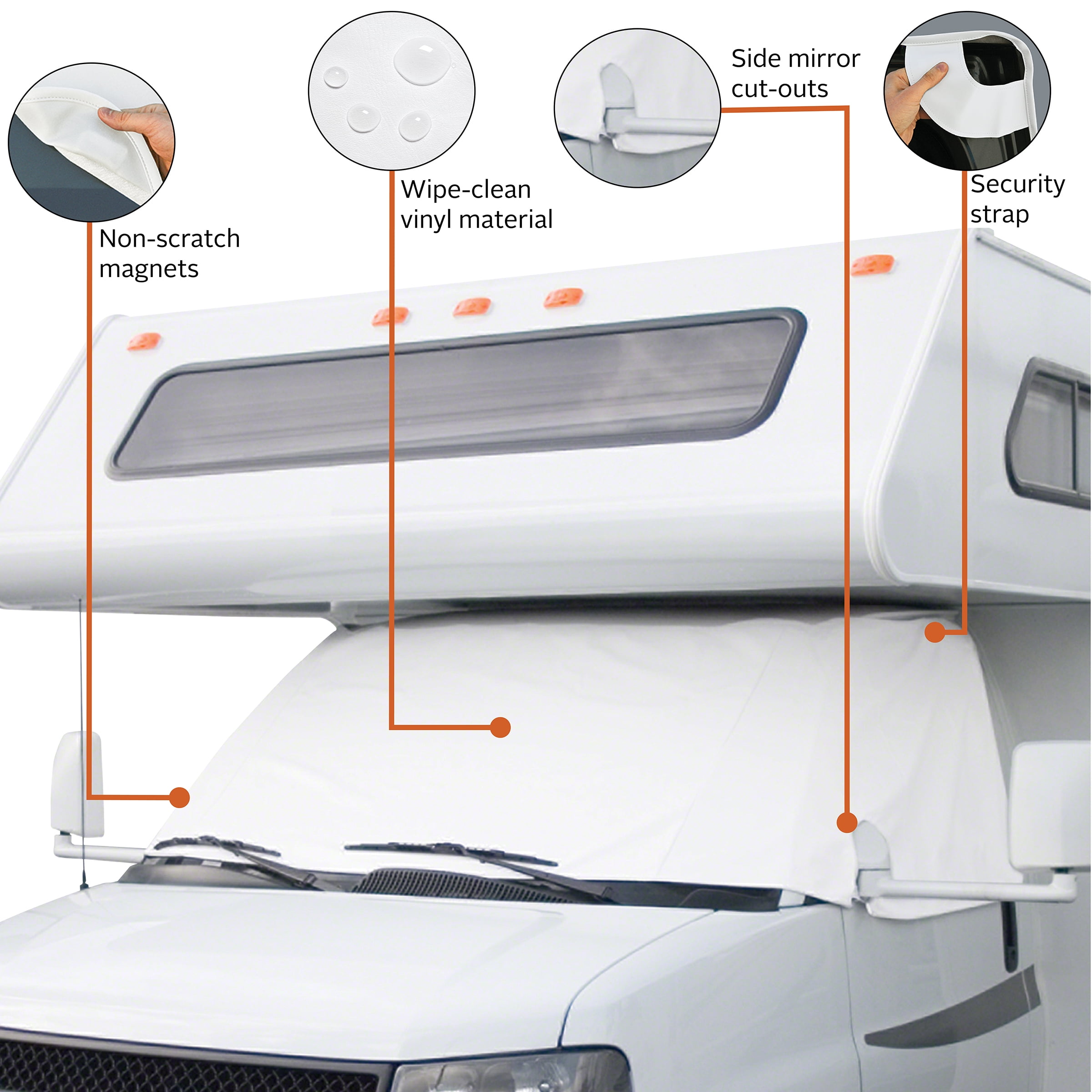 Classic Accessories OverDrive RV Windshield Cover, Dodge, Mercedes