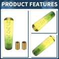 thumbnail image 6 of Unique Bargains Round Crystal Shift Knob, 15cm Universal for Automatic and Manual Vehicle Gear Shifter Knob with 2 Adapter Acrylic Yellow Green, 1 Set, 6 of 7