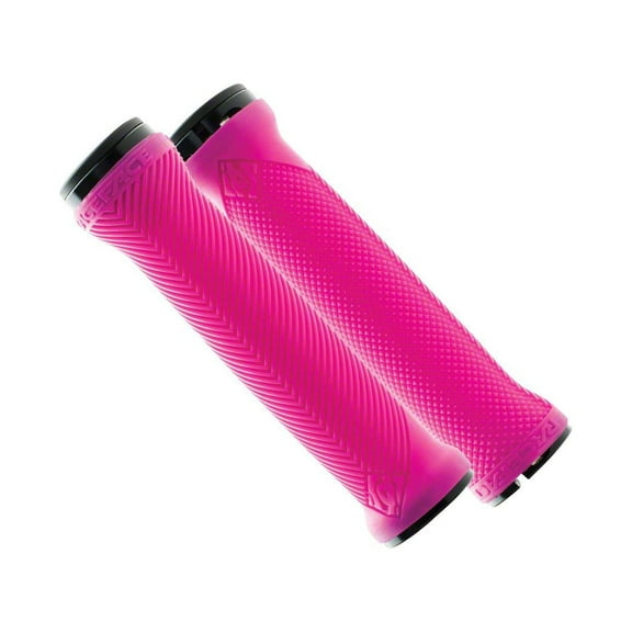 RaceFace Lovehandle Grips - Neon Pink Lock-On