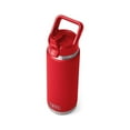 thumbnail image 3 of Yeti 26Oz Rambler Water Bottle With Color Matched Straw Cap Rescue Red, 3 of 6
