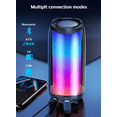 thumbnail image 2 of Bocina Inalámbrica Bluetooth con luces led 360 Color Blanco Genérica Bocina inalámbrica con Luces Led 360, 2 of 10