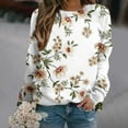 thumbnail image 6 of Skpblutn Plus Size Oversized Sweatshirt for Women Tops Crewneck Pullover Floral Print Blouses Winter Fall Long Sleeve Round Neckline Casual Sweatshirts, 6 of 6
