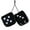Black, variant on Yaoyar Lucky Plush Dice Craps Automobiles Rear View Mirror Charms Hanging Suspension Ornaments Desk Home Decoration