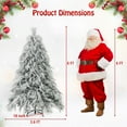 thumbnail image 3 of Costway 6 FT Pre-Lit Artificial Christmas Tree with 519 PVC & Pine Needles & PE Tips, 3 of 10
