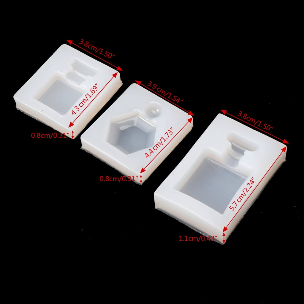 tegongse Silicone Resin Mold DIY Mini Perfume Bottle Casting Molds DIY Craft 3D Mold for Art Craft Making Handmade Toys for Child