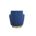thumbnail image 6 of Newest Luxury Accent Chair for Apartments, Swivel Velvet Barrel Chair with 360 Rotation and Silent Base,Navy, 6 of 7