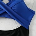 thumbnail image 4 of Itsame Womens One-Piece Swimsuit, Big Size Color Block Strap Backless Bathing Suit Blue S-XXL, 4 of 8