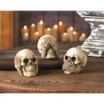 thumbnail image 2 of Zingz & Thingz No Evil Skulls Halloween Tabletop Decoration - 2.5" - Beige - Set of 3, 2 of 2