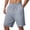 Light Gray, variant on Mens Shorts Summer Casual Heavyweight Jacquard Elastic Waist Wide Straight Leg Beach Shorts with Pockets